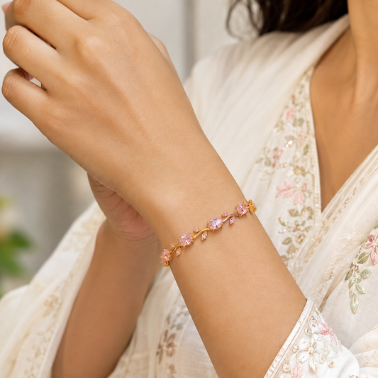 Pink Tulip Bracelet