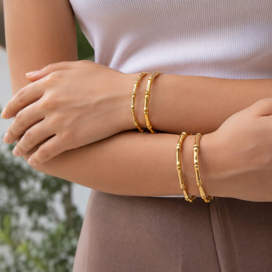 Bamboo Bangle Bracelet