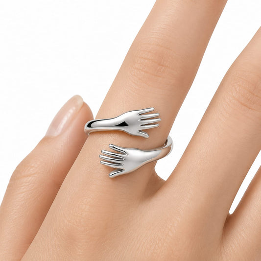 Silver Embrace Ring