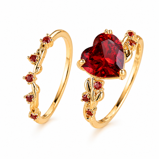 Ruby Heart Ring