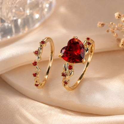 Ruby Heart Ring