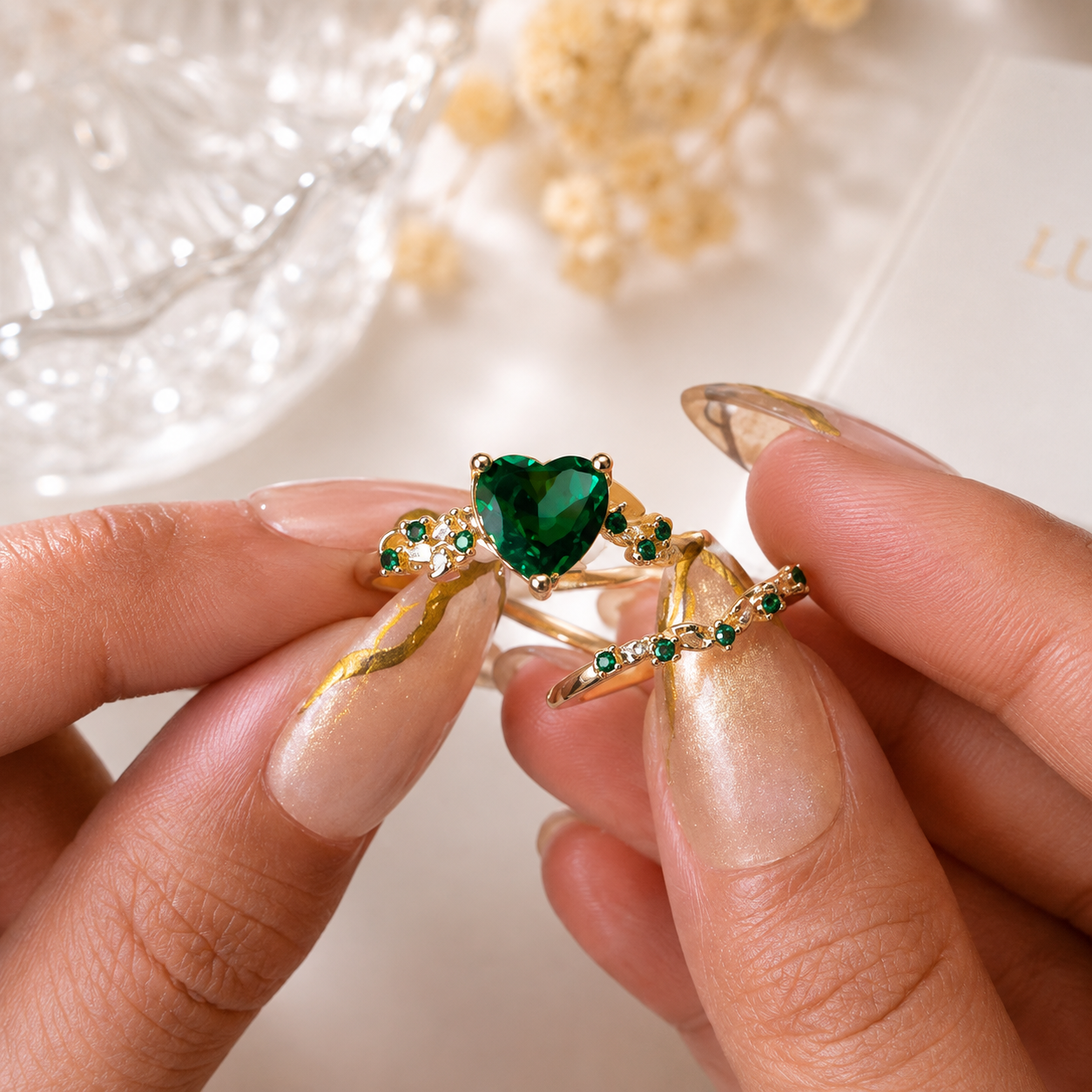 Emerald Vine Ring