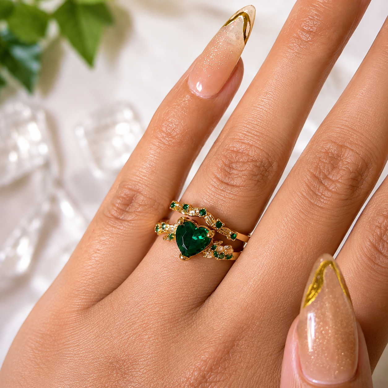 Emerald Vine Ring