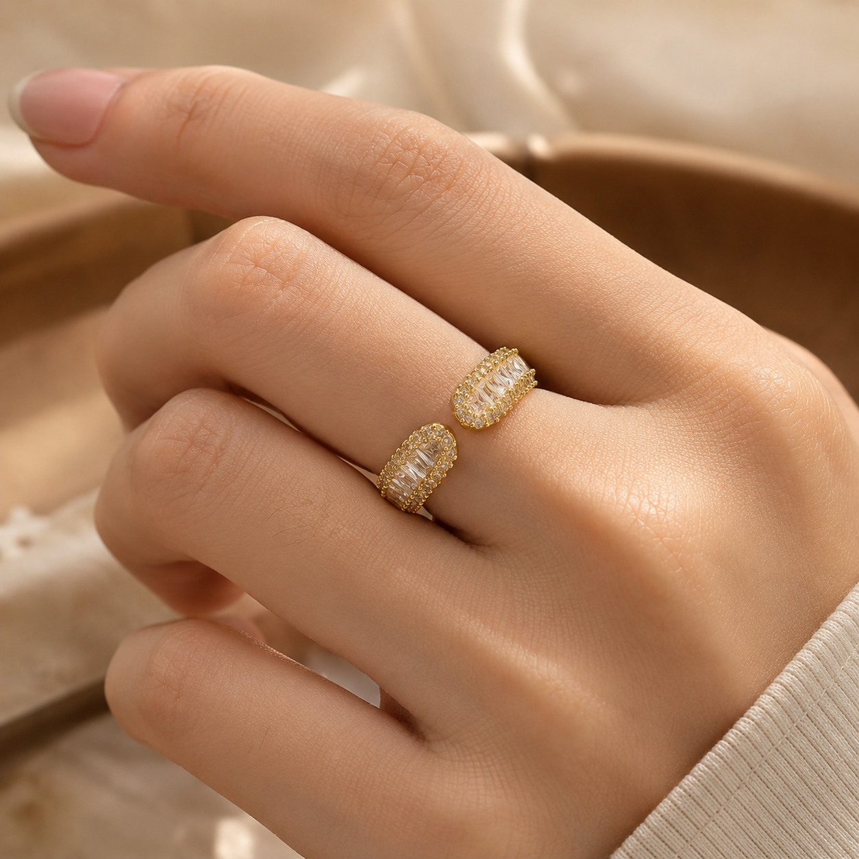Embrace Gold Ring