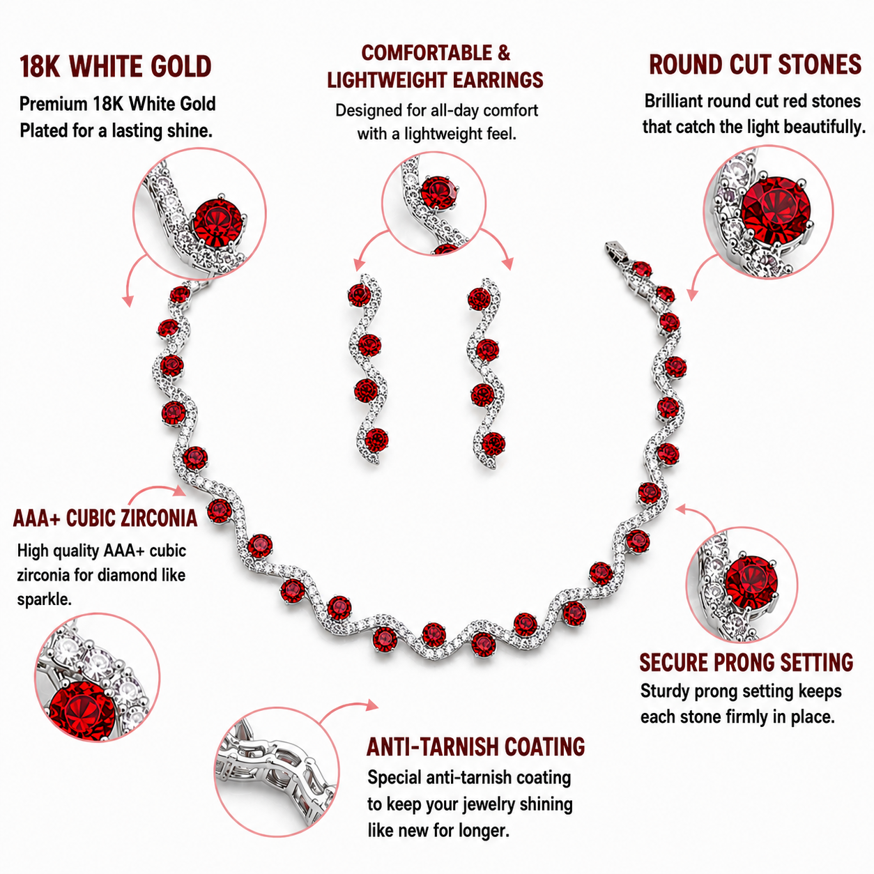 Ruby Radiance Jewelry Set