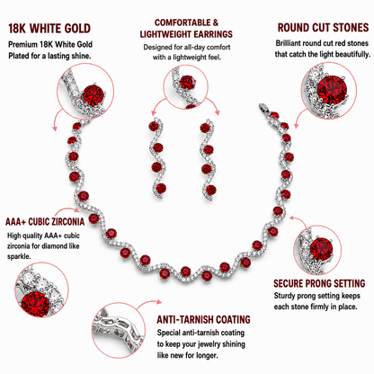Ruby Radiance Jewelry Set