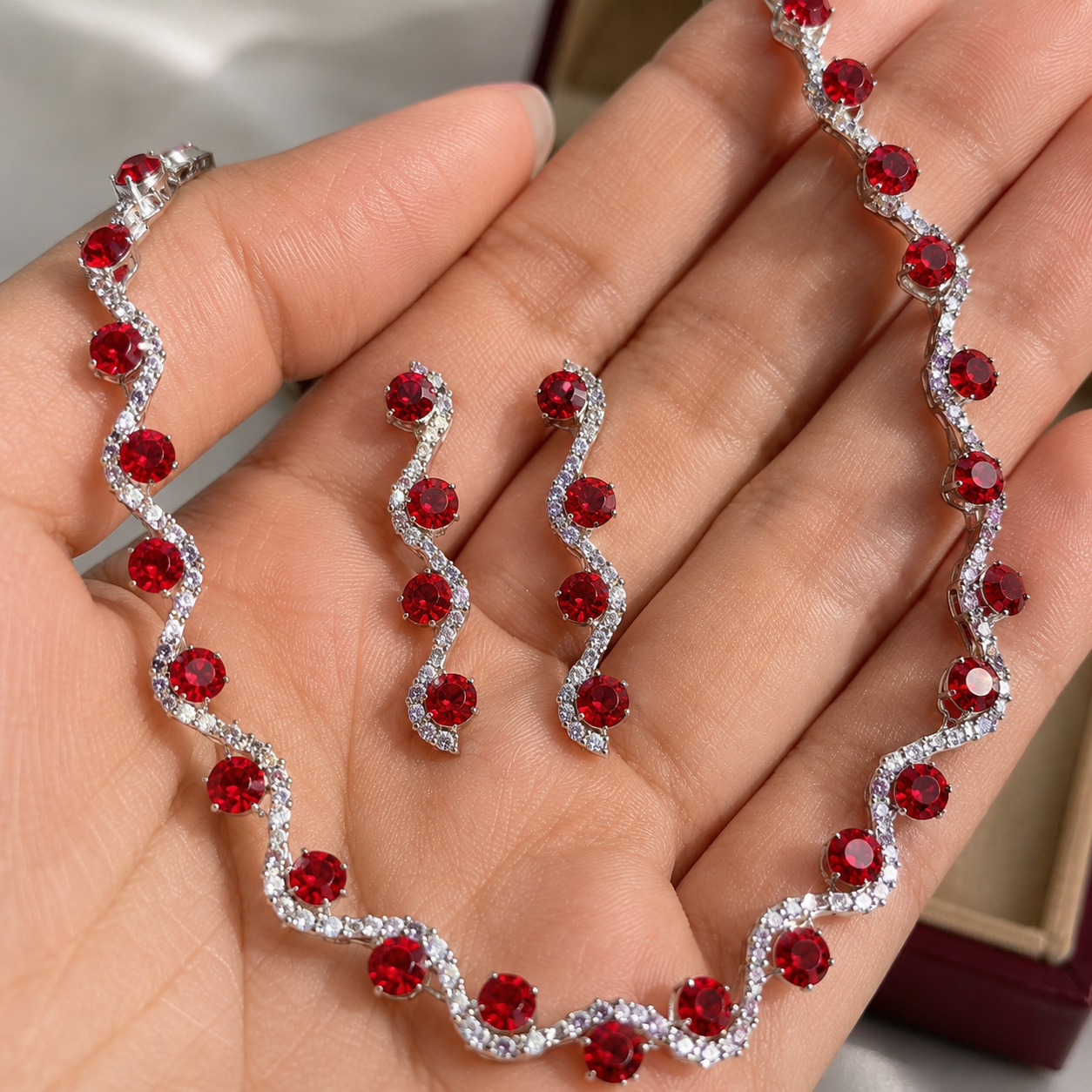 Ruby Radiance Jewelry Set