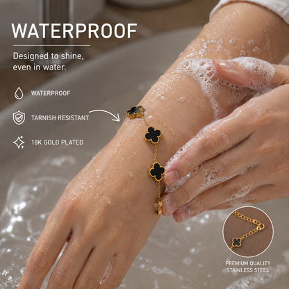 Lunére Black Clover Bracelet