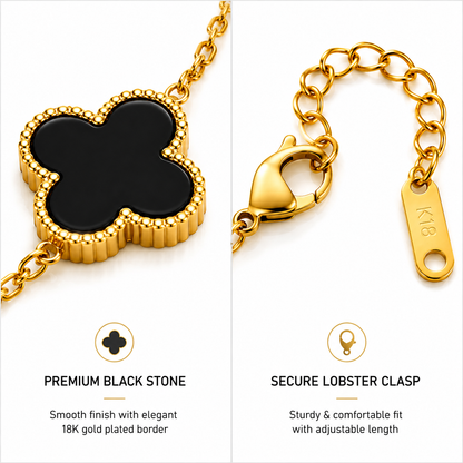 Lunére Black Clover Bracelet