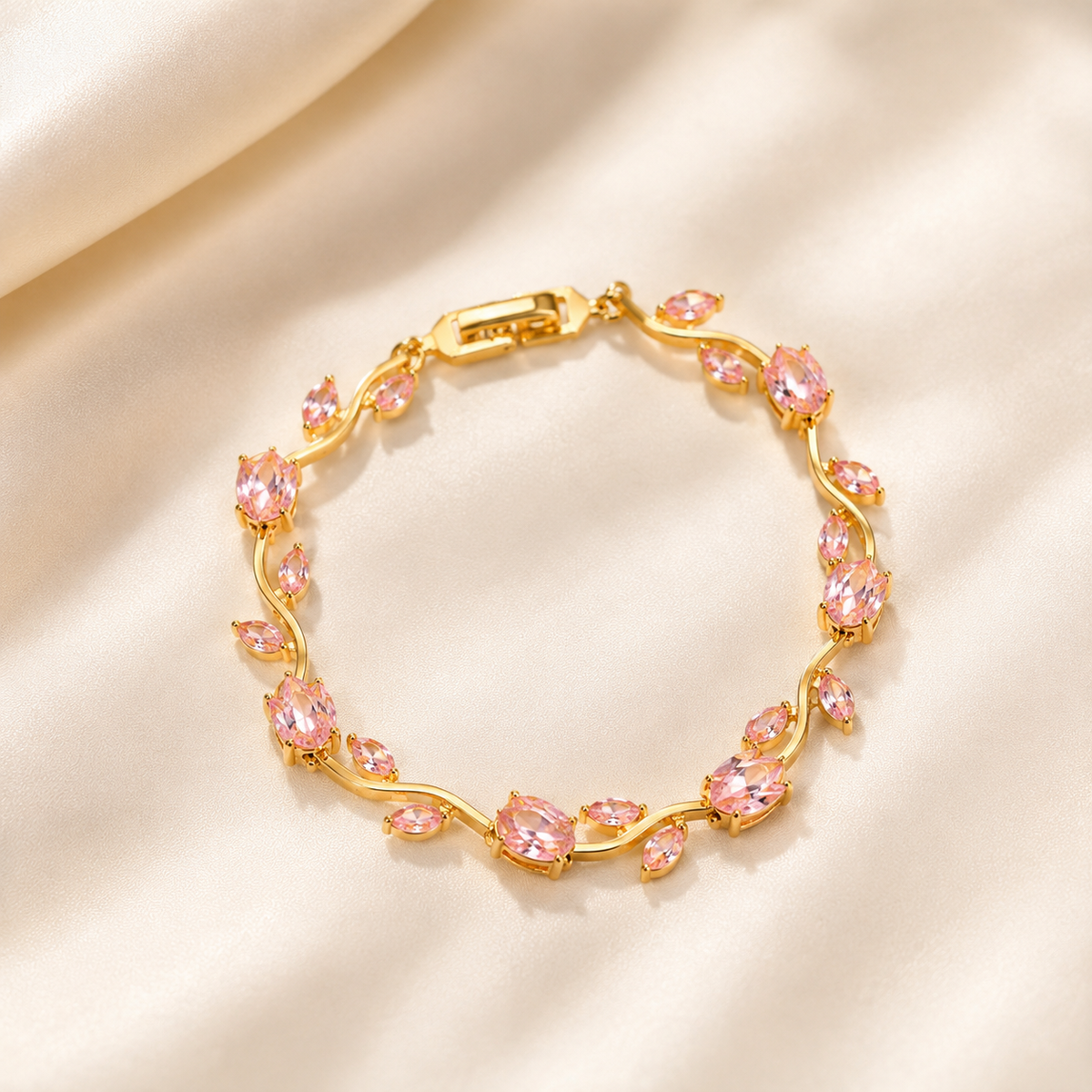 Pink Tulip Bracelet