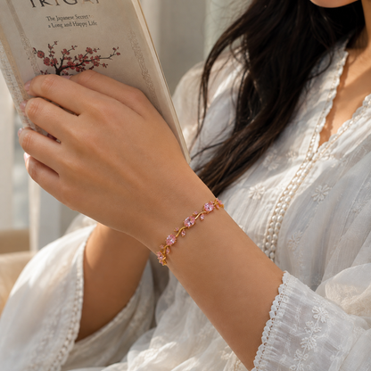 Pink Tulip Bracelet