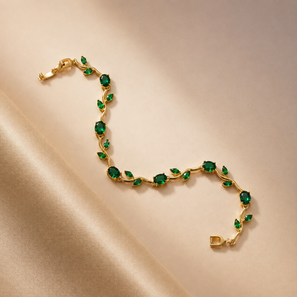 Tulip Vine Bracelet-Green