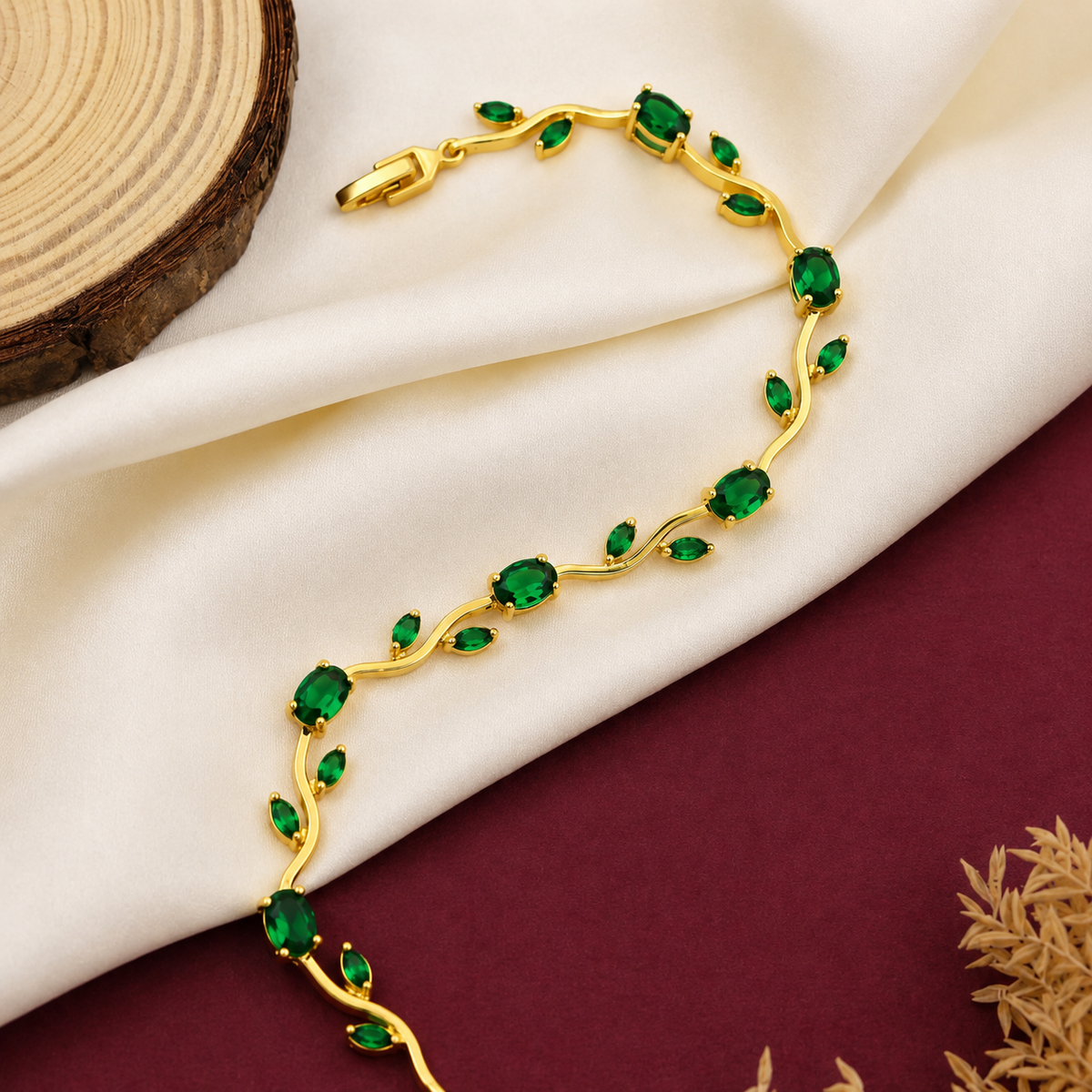 Tulip Vine Bracelet-Green