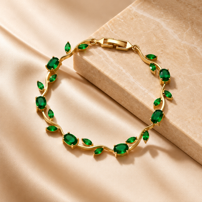 Tulip Vine Bracelet-Green