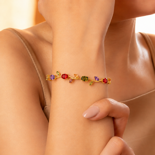 Tulip Crystal Vine Bracelet