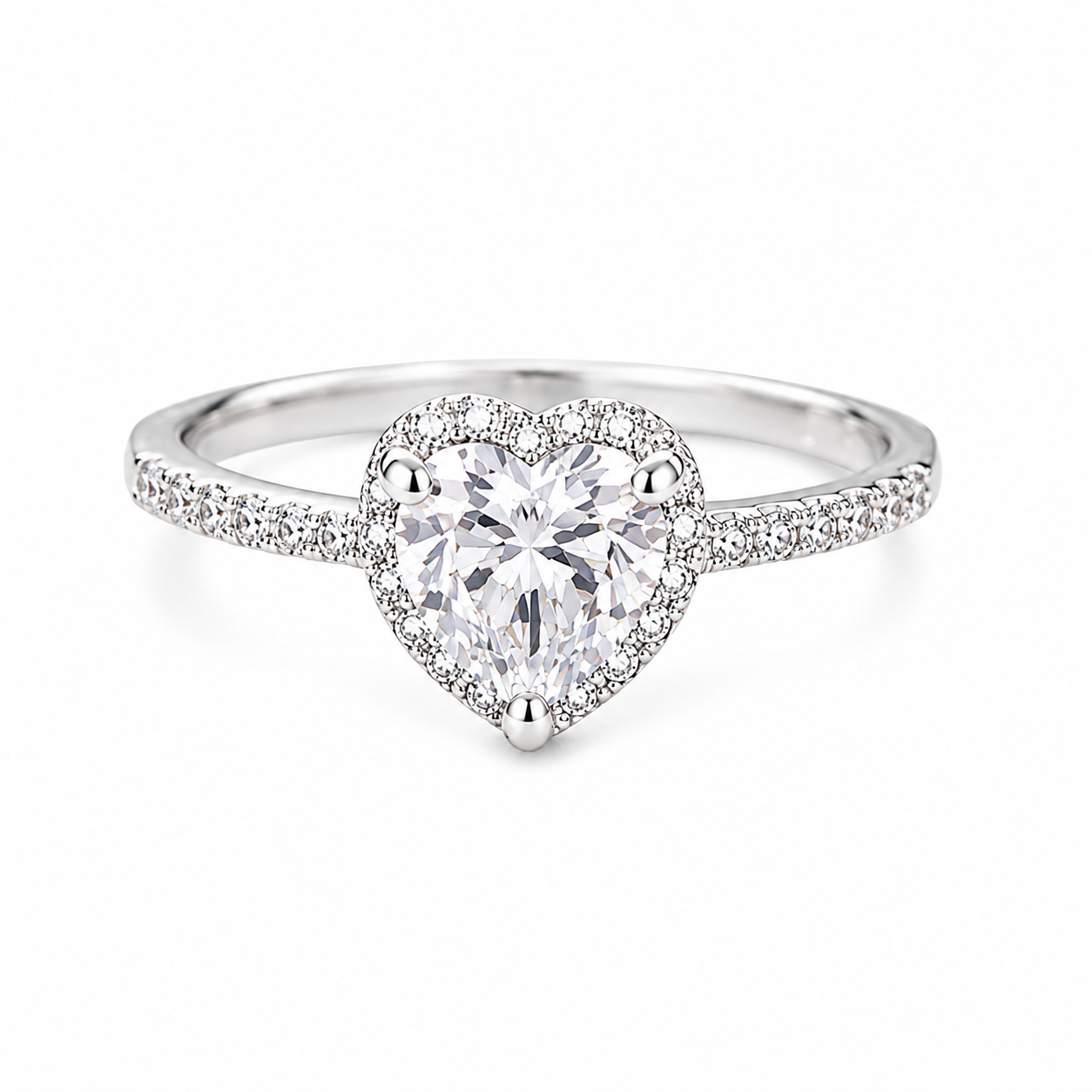 Heart Halo Ring