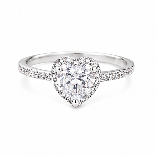 Heart Halo Ring