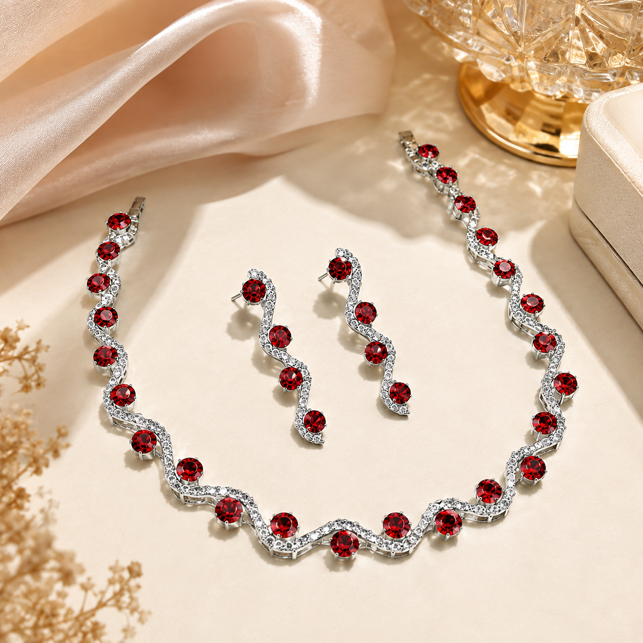Ruby Radiance Jewelry Set
