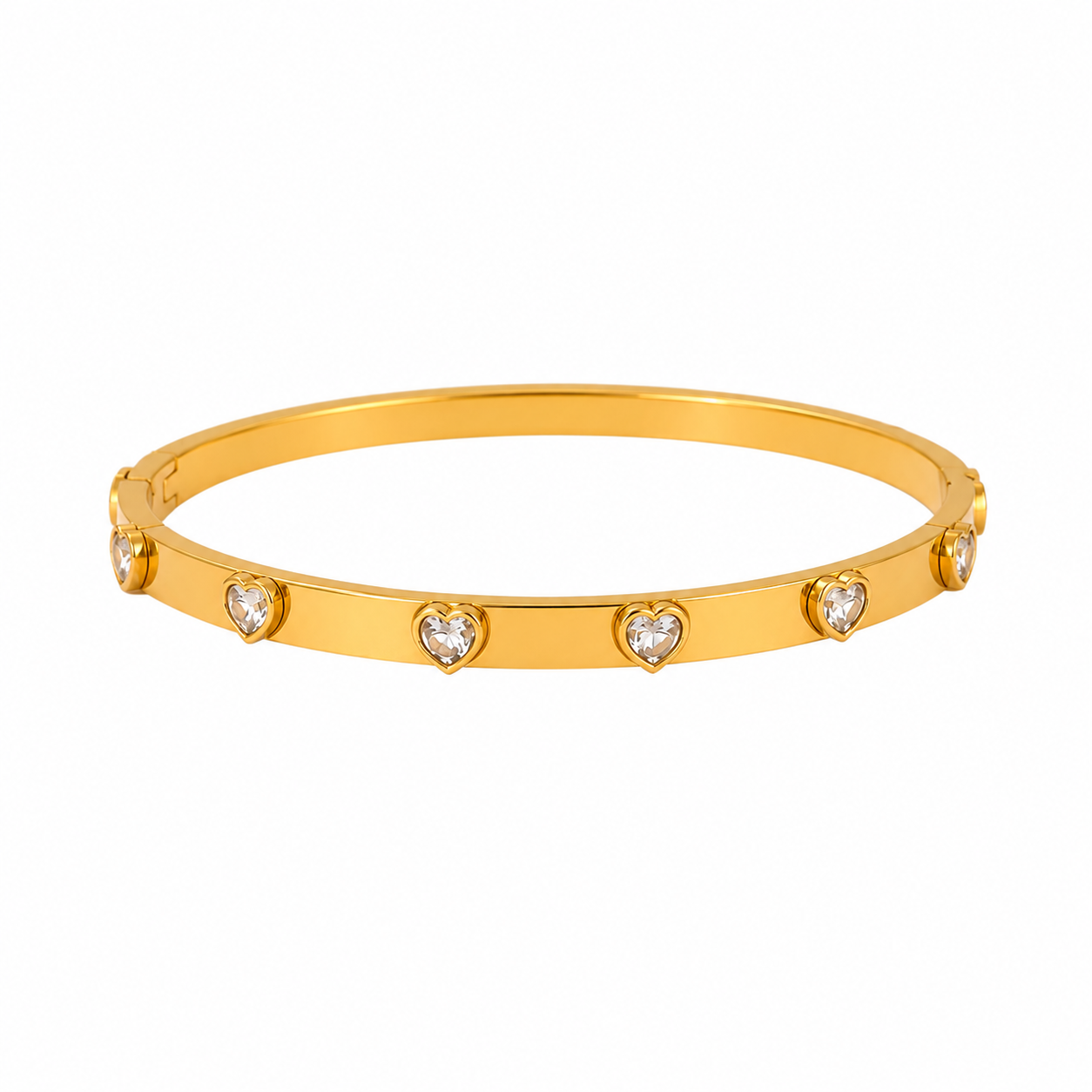 Golden Heart Bangle