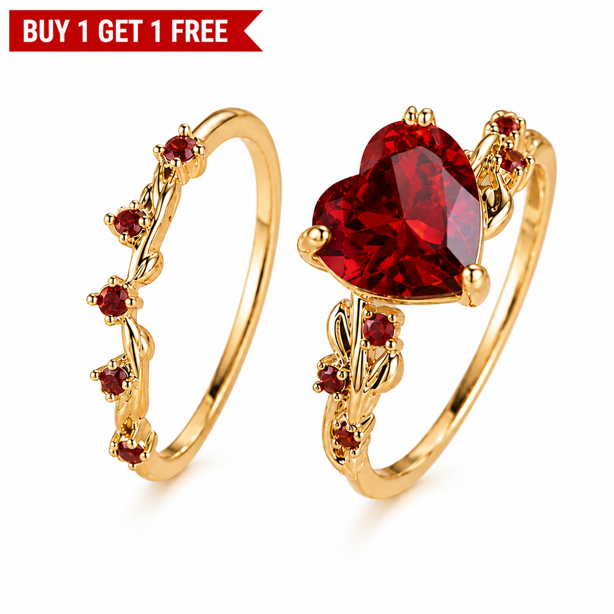 Ruby Heart Ring