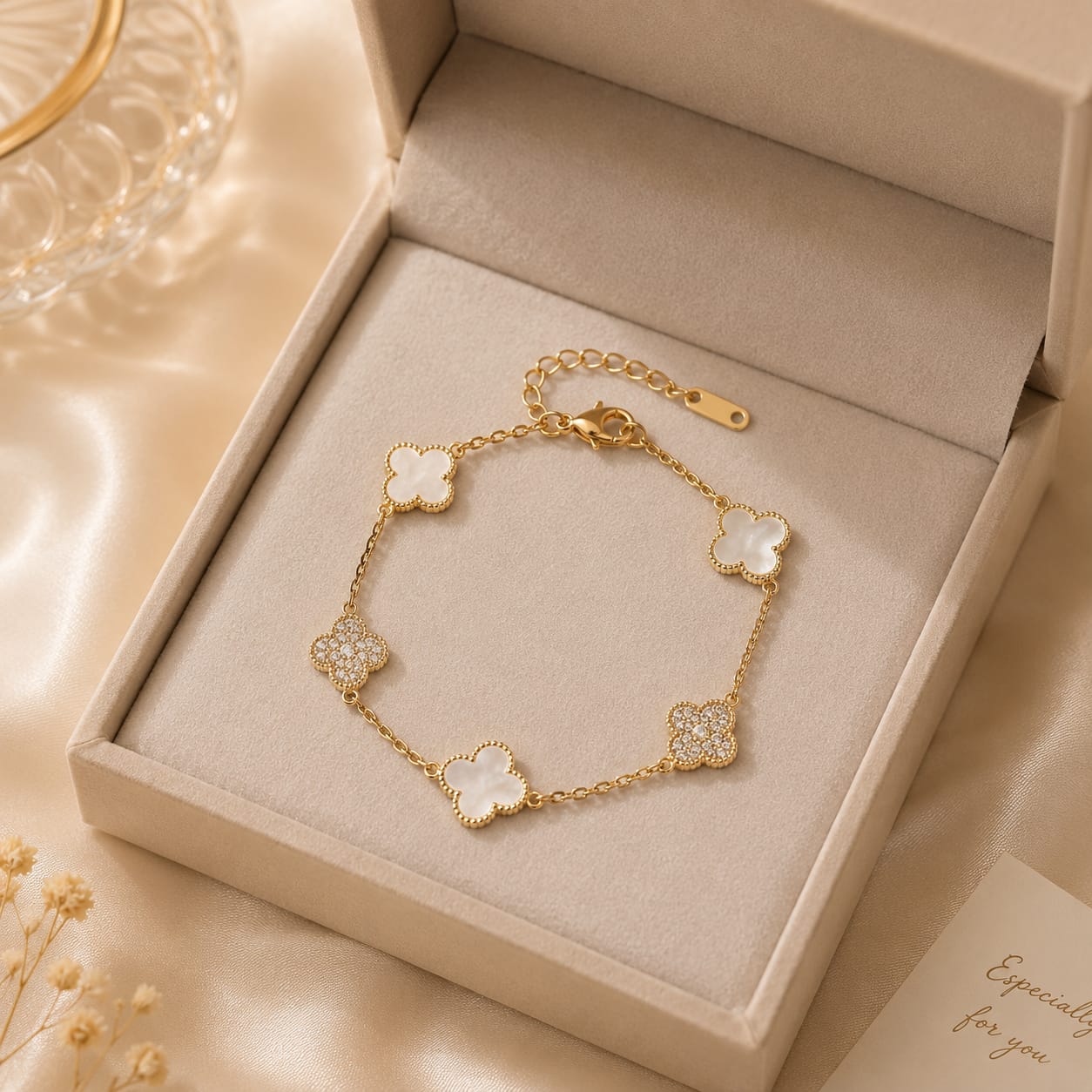 Golden Clover Bracelet