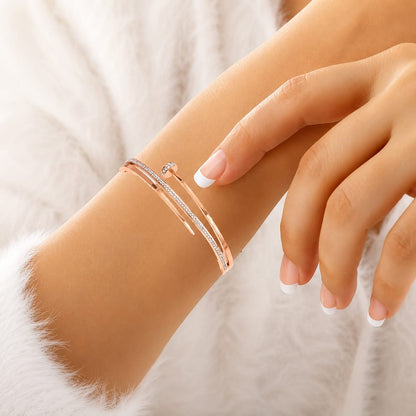 Nail Diamond Bracelet