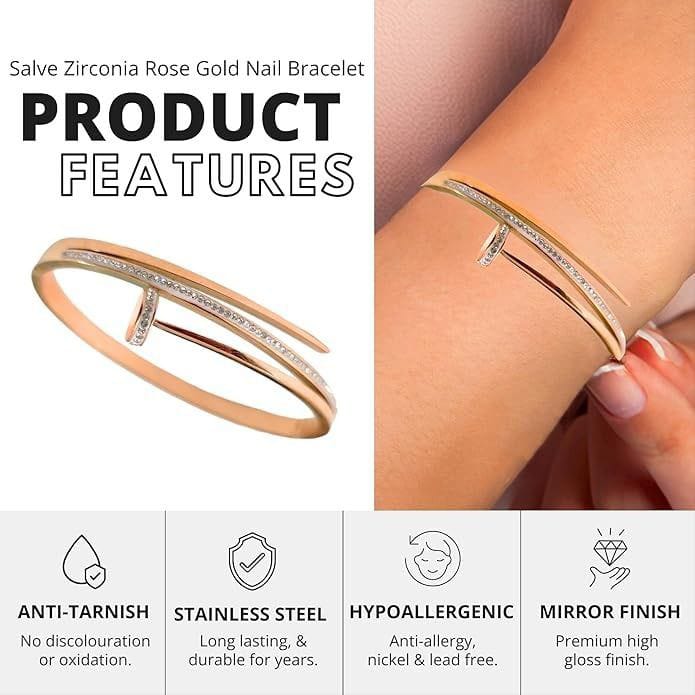Nail Diamond Bracelet
