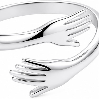 Silver Embrace Ring