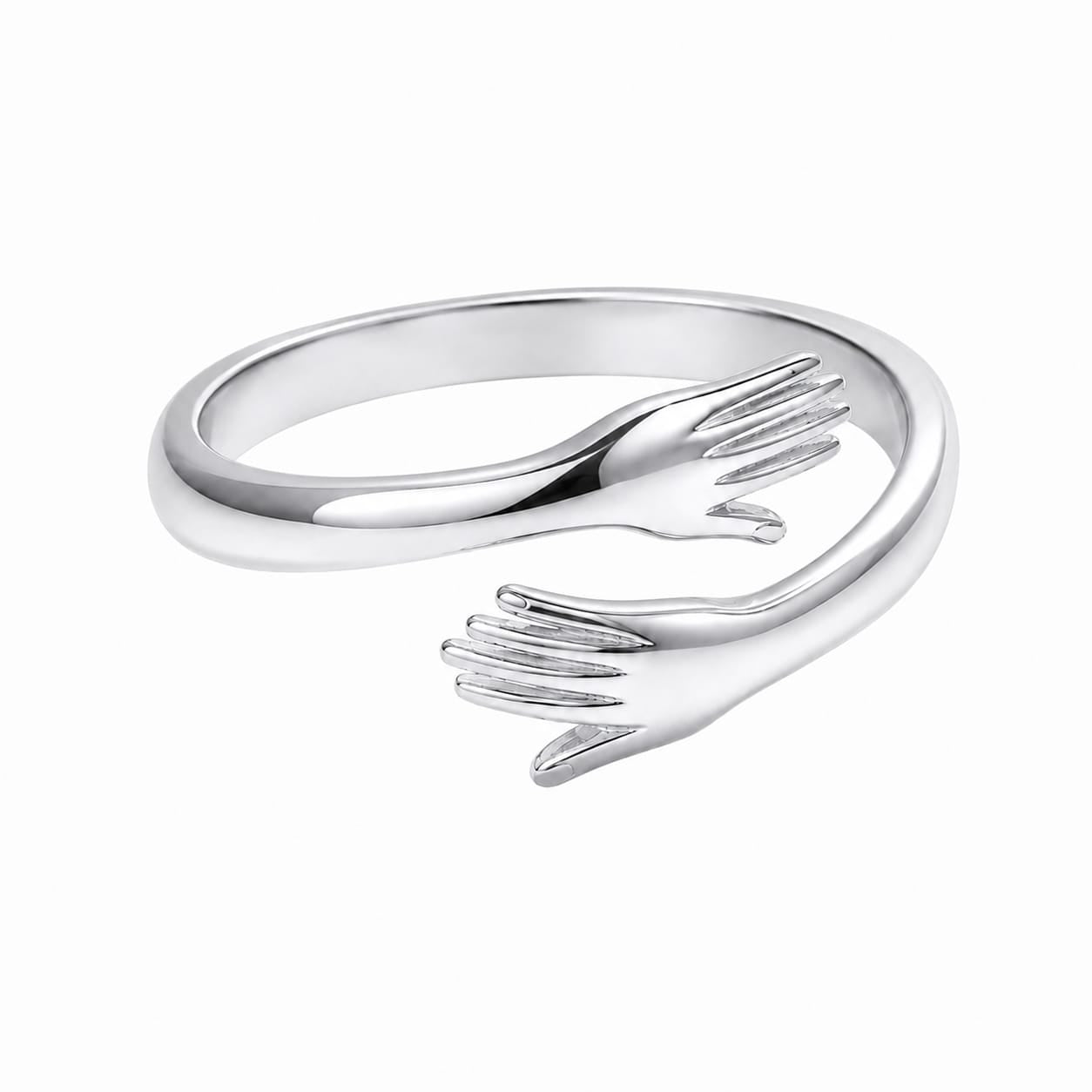 Silver Embrace Ring