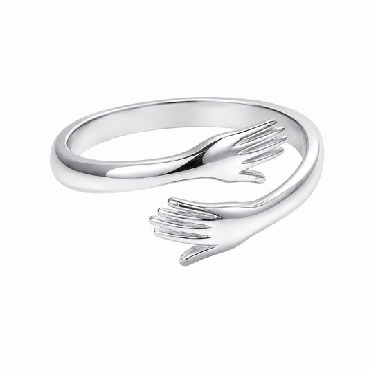 Silver Embrace Ring