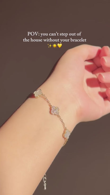 Golden Clover Bracelet